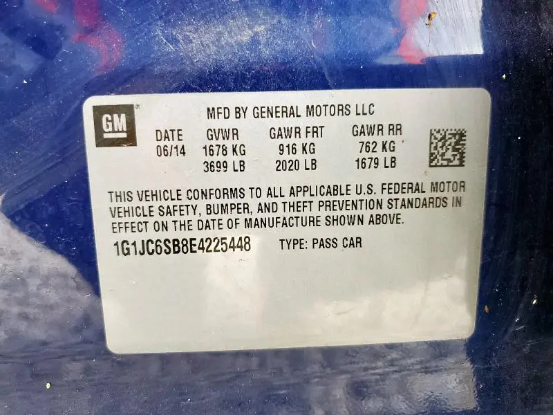 2014 CHEVROLET SONIC LT