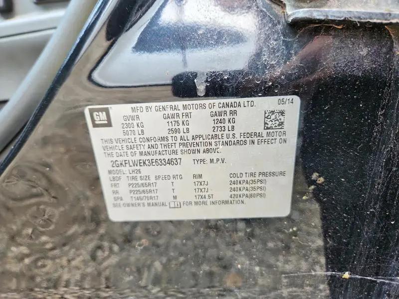 2014 GMC TERRAIN SLE  