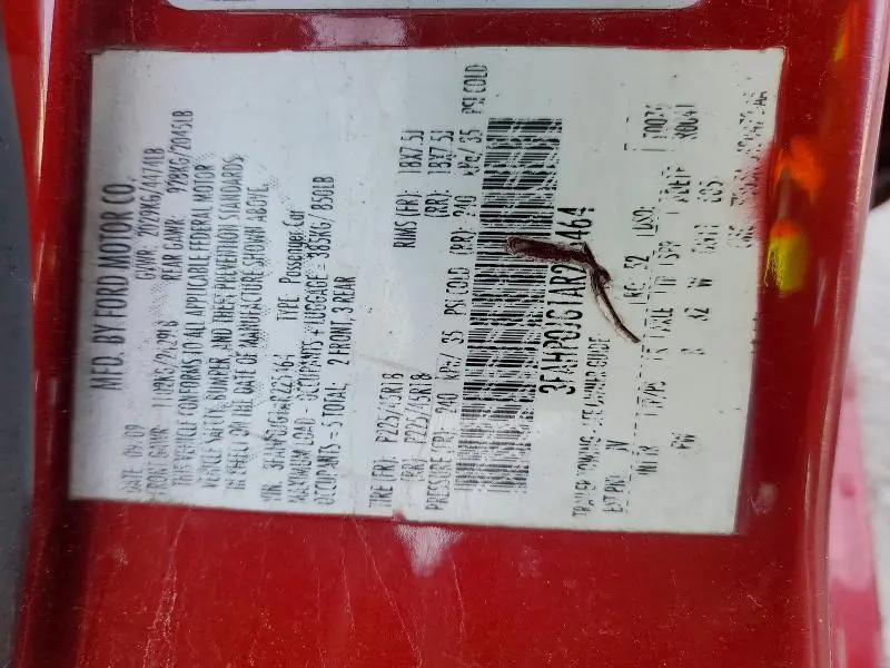 2010 FORD FUSION SEL  