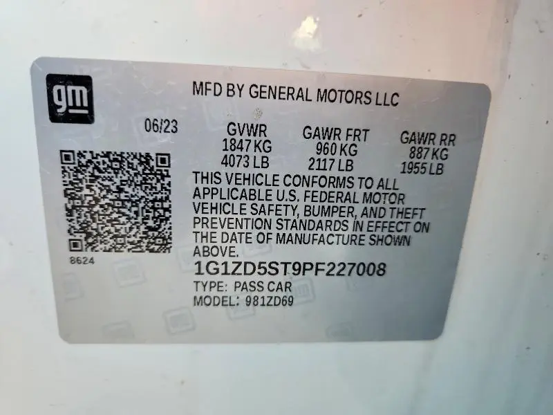 2023 CHEVROLET MALIBU LT  