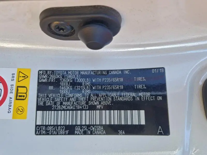 2019 LEXUS RX 350 BASE  