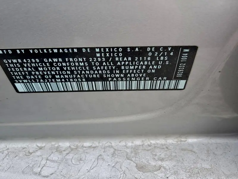 2014 VOLKSWAGEN JETTA TDI  