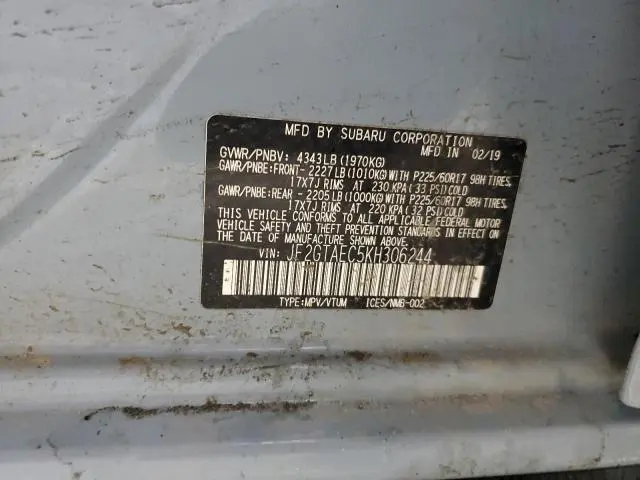 2019 SUBARU CROSSTREK PREMIUM
