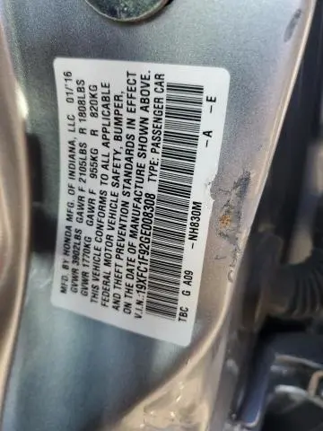 2016 HONDA CIVIC TOURING  