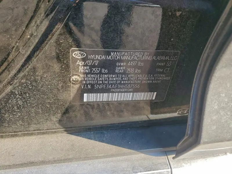 2017 HYUNDAI SONATA SPORT  