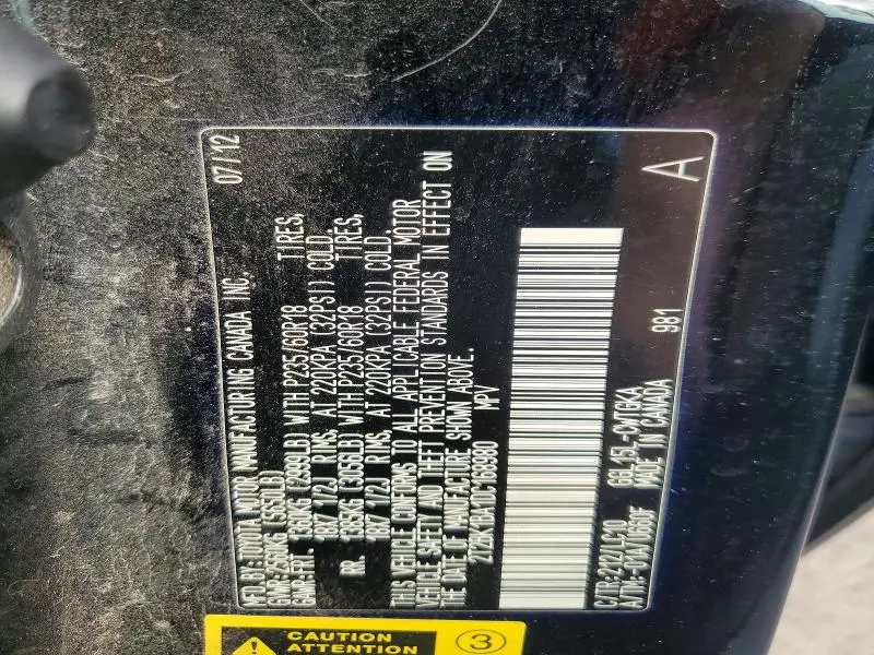 2013 LEXUS RX 350 BASE  