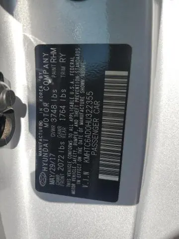 2017 HYUNDAI VELOSTER