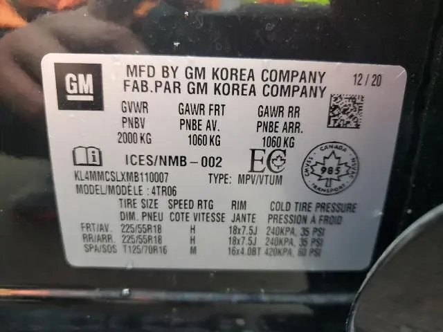 2021 BUICK ENCORE GX PREFERRED  