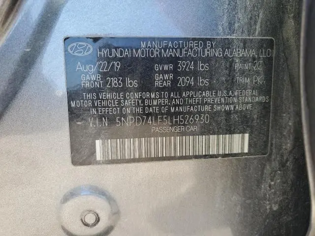 2020 HYUNDAI ELANTRA SE