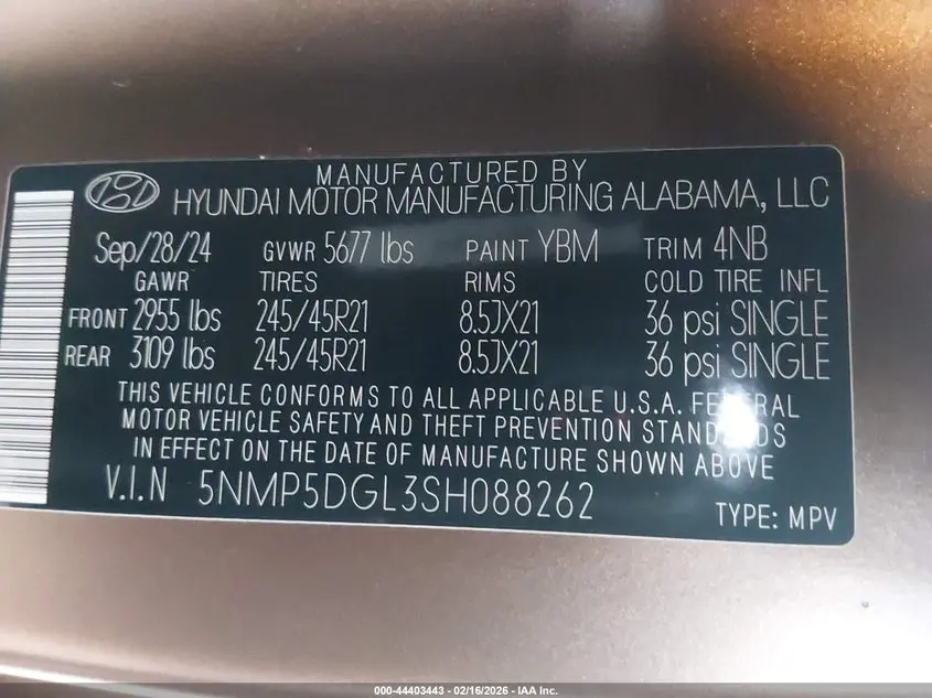 2025 HYUNDAI SANTA FE CALLIGRAPHY