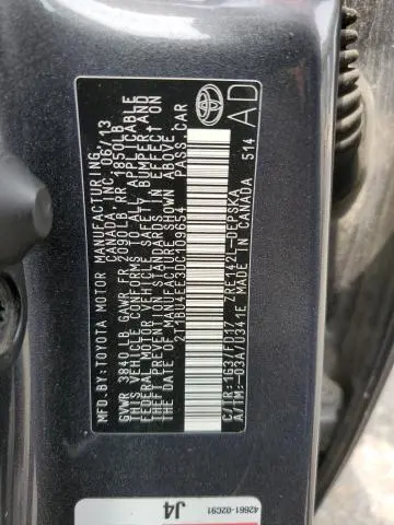 2013 TOYOTA COROLLA BASE