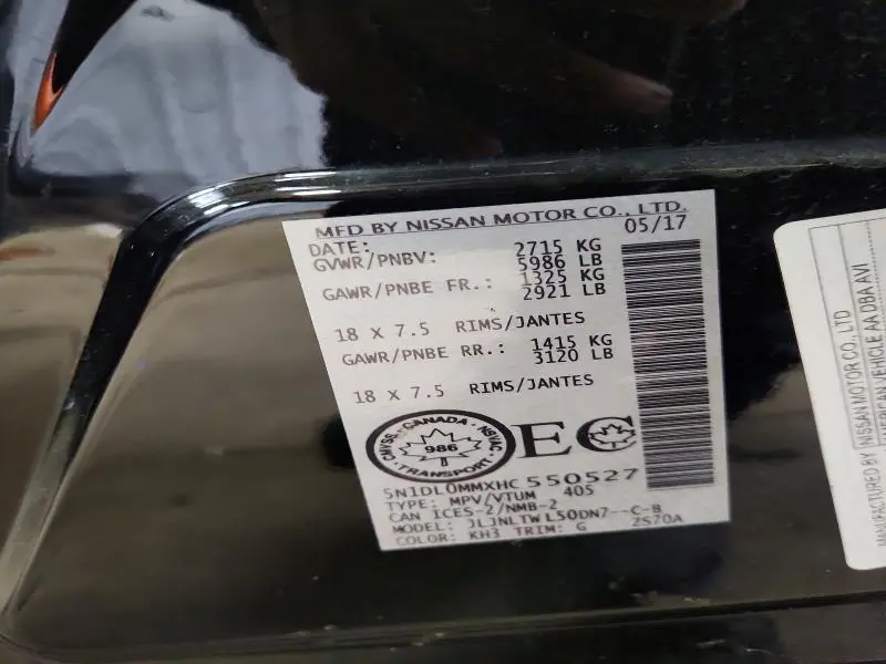 2017 INFINITI QX60 BASE  