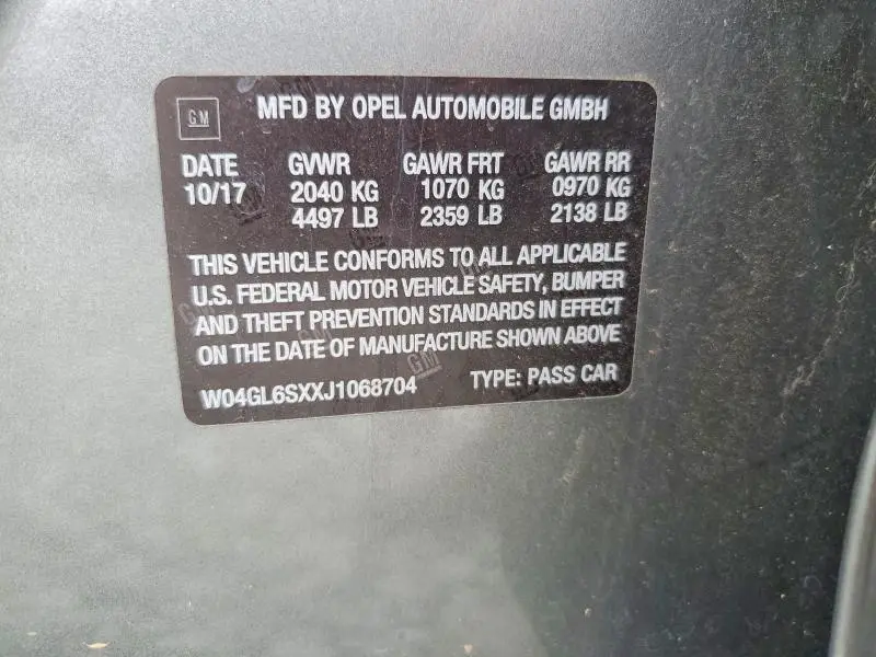2018 BUICK REGAL PREFERRED  