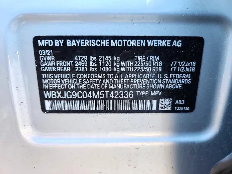2021 BMW X1 XDRIVE28I  