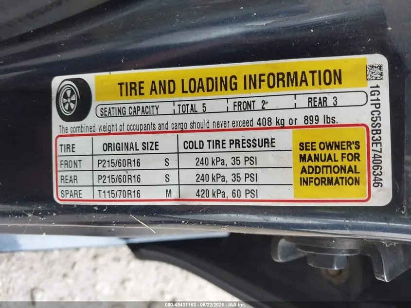2014 CHEVROLET CRUZE 1LT AUTO