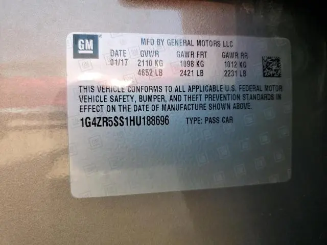 2017 BUICK LACROSSE PREMIUM  