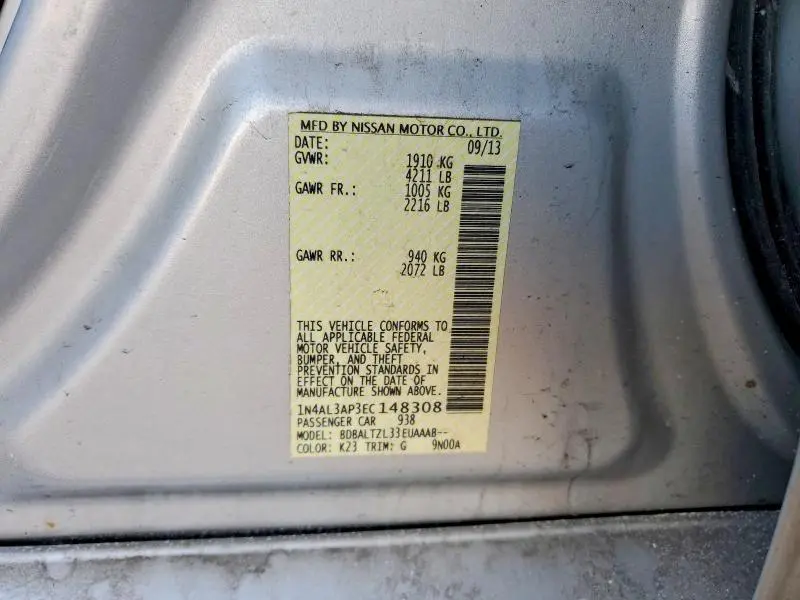 2014 NISSAN ALTIMA 2.5  