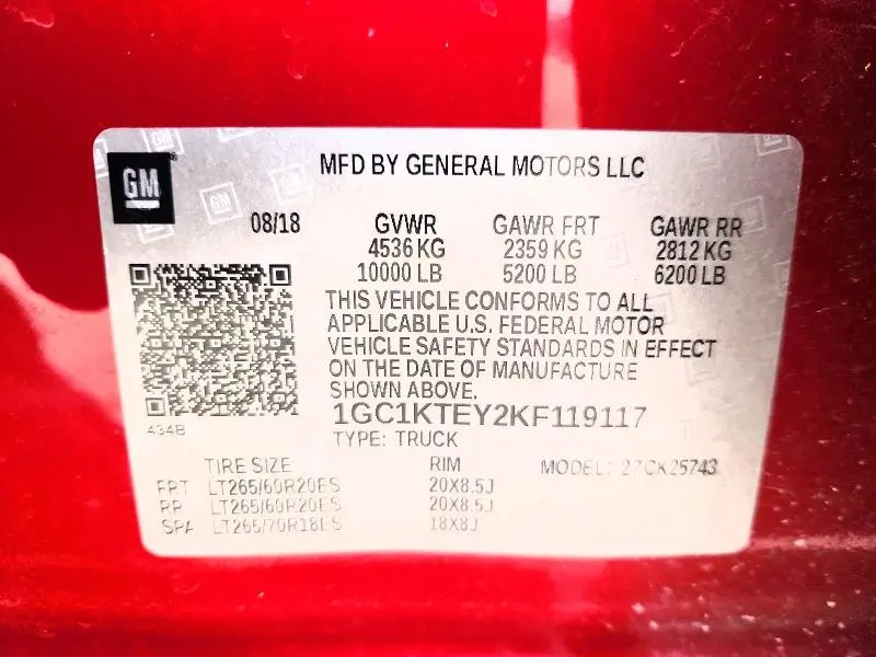 2019 CHEVROLET SILVERADO K2500 HEAVY DUTY LTZ  