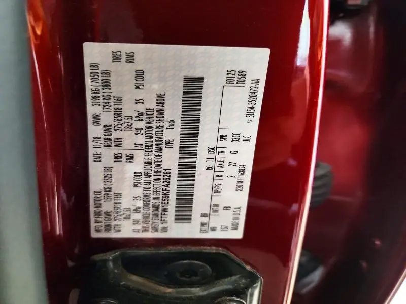 2019 FORD F150 SUPERCREW  