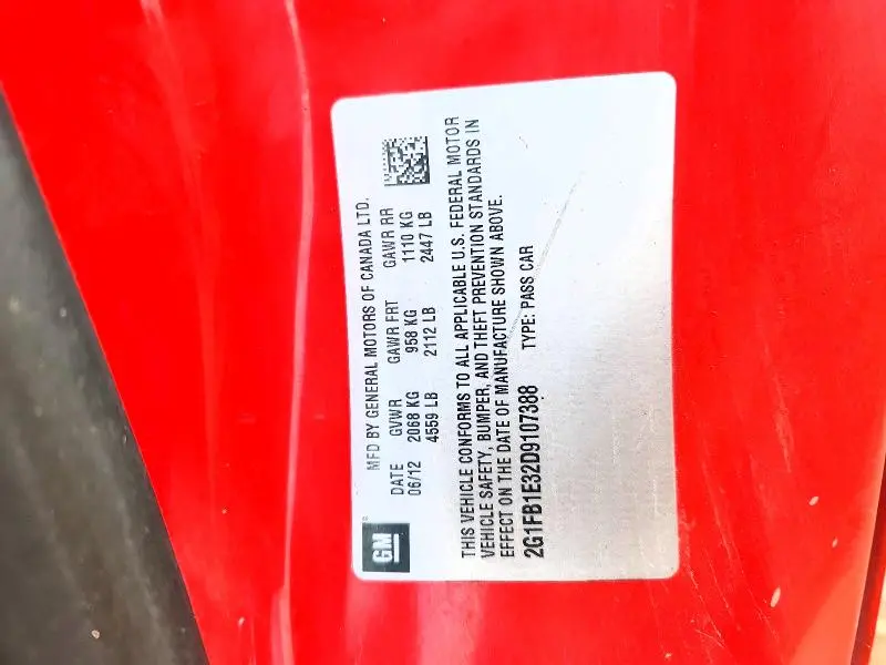 2013 CHEVROLET CAMARO LT  