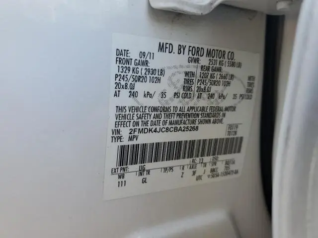 2012 FORD EDGE SEL