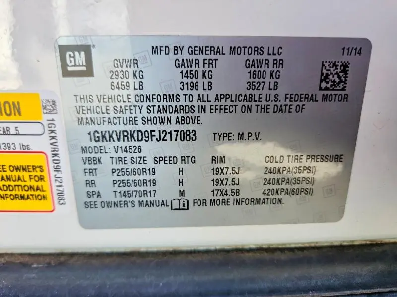 2015 GMC ACADIA SLT-1  