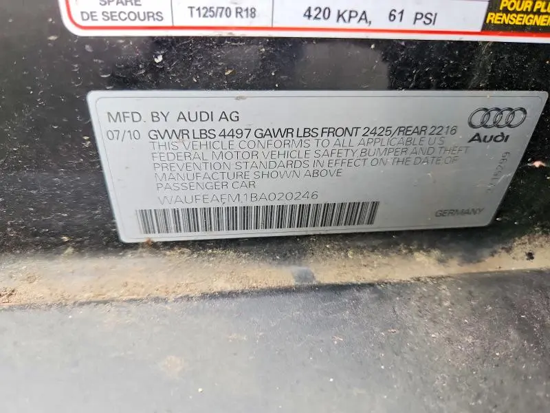 2011 AUDI A3 PREMIUM  