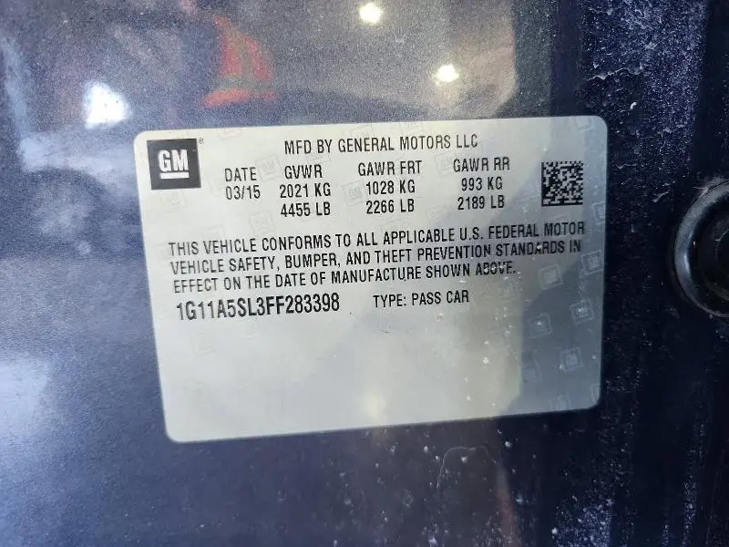 2015 CHEVROLET MALIBU LS  