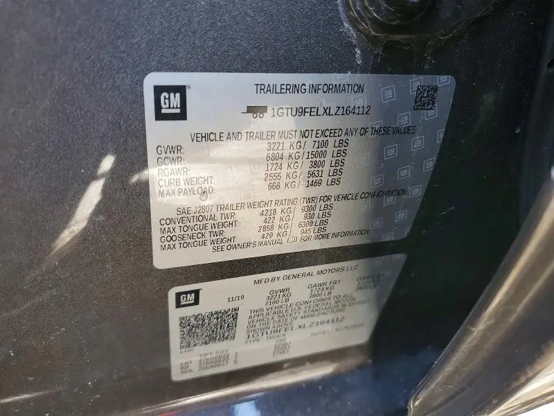 2020 GMC SIERRA K1500 DENALI  