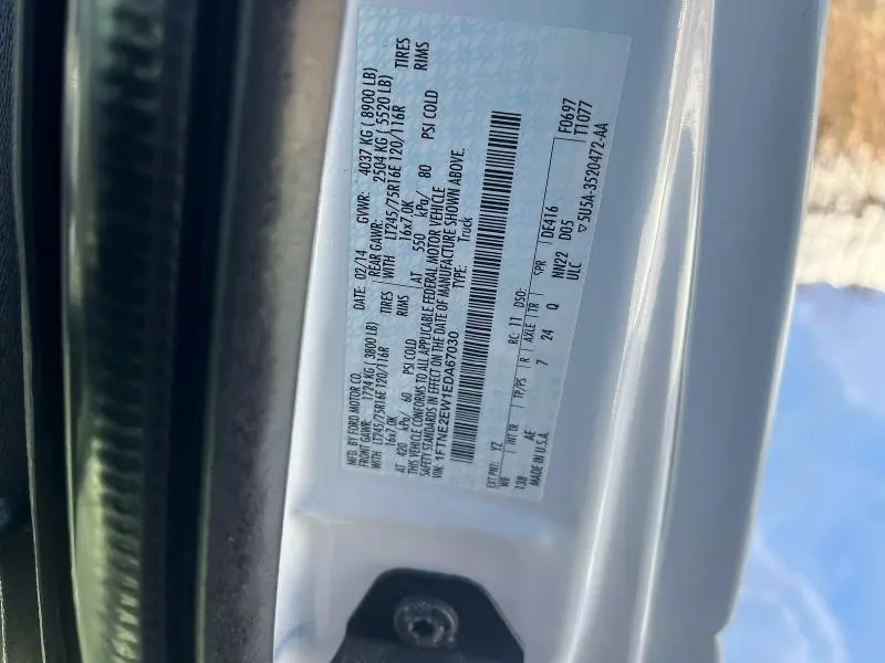 2014 FORD ECONOLINE E250 VAN  