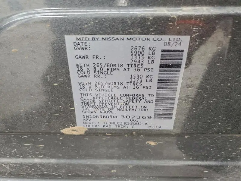 2024 NISSAN PATHFINDER ROCK CREEK  