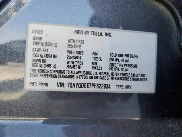 2023 TESLA MODEL Y 