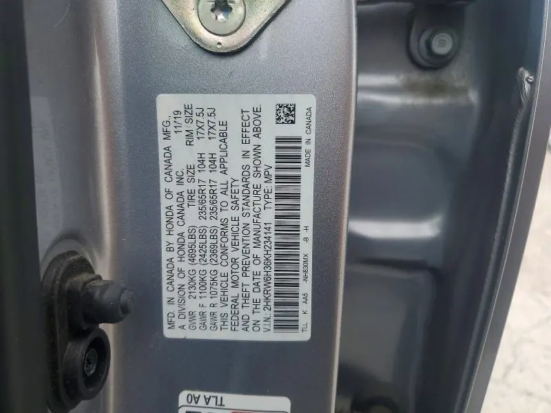 2019 HONDA CR-V LX  