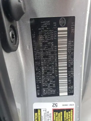 2021 TOYOTA CAMRY XLE  