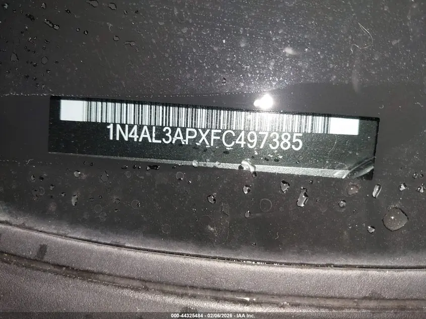 2015 NISSAN ALTIMA 2.5 S