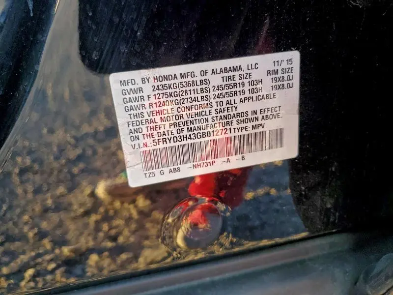 2016 ACURA MDX TECHNOLOGY  