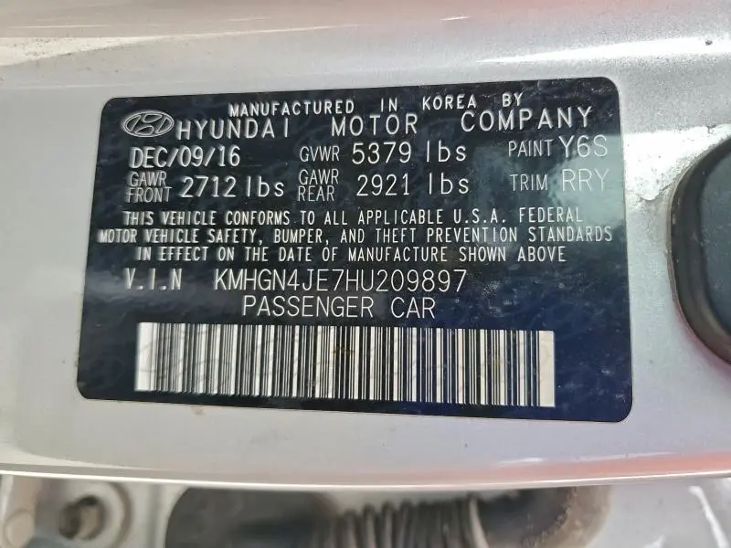 2017 GENESIS G80 BASE  