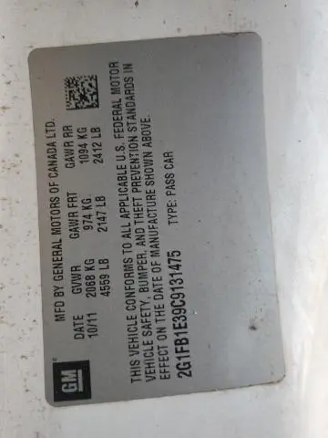 2012 CHEVROLET CAMARO LT  