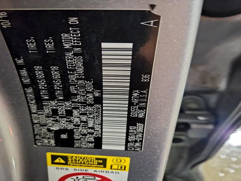 2016 TOYOTA HIGHLANDER XLE  