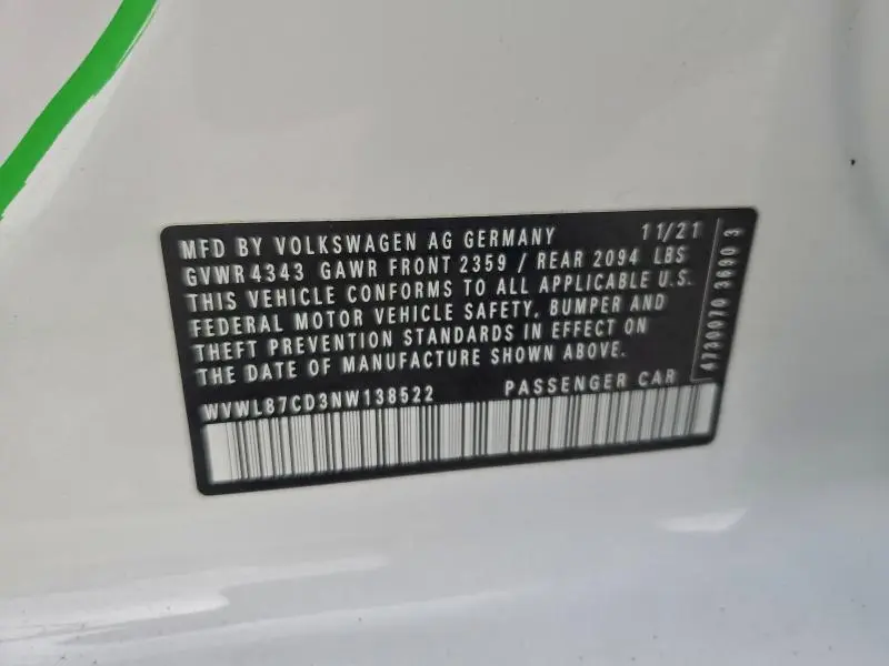 2022 VOLKSWAGEN GTI SE  