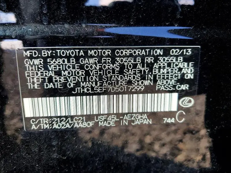 2013 LEXUS LS 460  