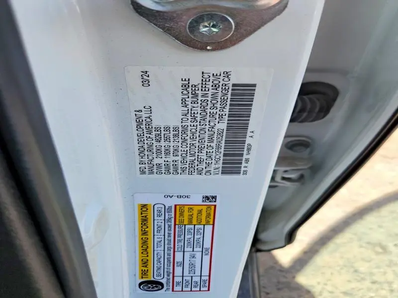 2024 HONDA ACCORD HYBRID EXL  