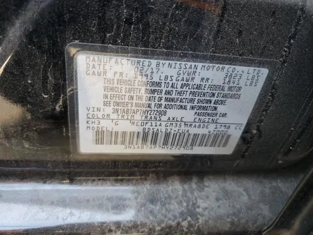 2017 NISSAN SENTRA S  