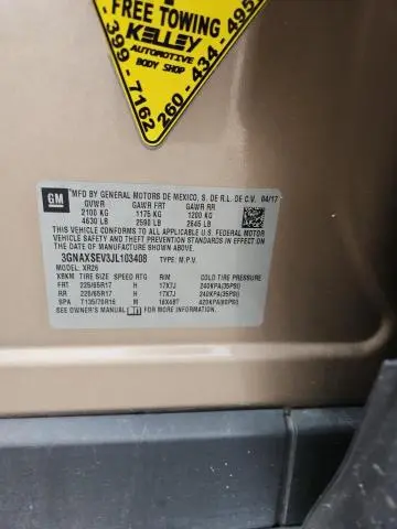 2018 CHEVROLET EQUINOX LT  