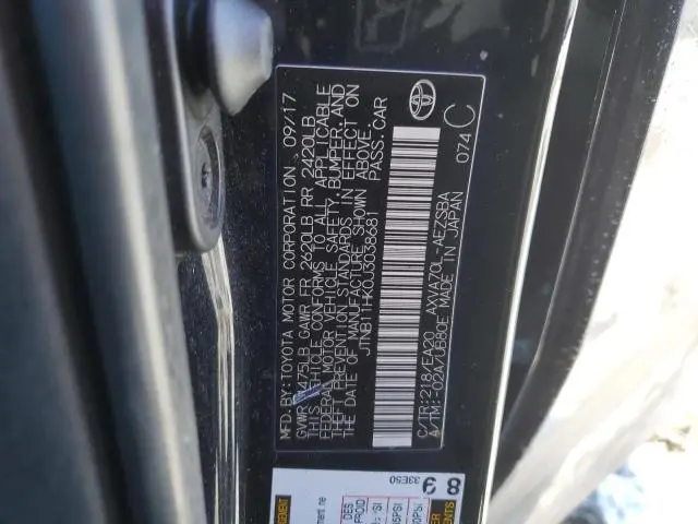 2018 TOYOTA CAMRY L  