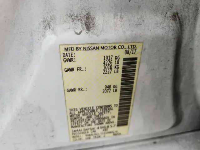 2017 NISSAN ALTIMA 2.5 SR  