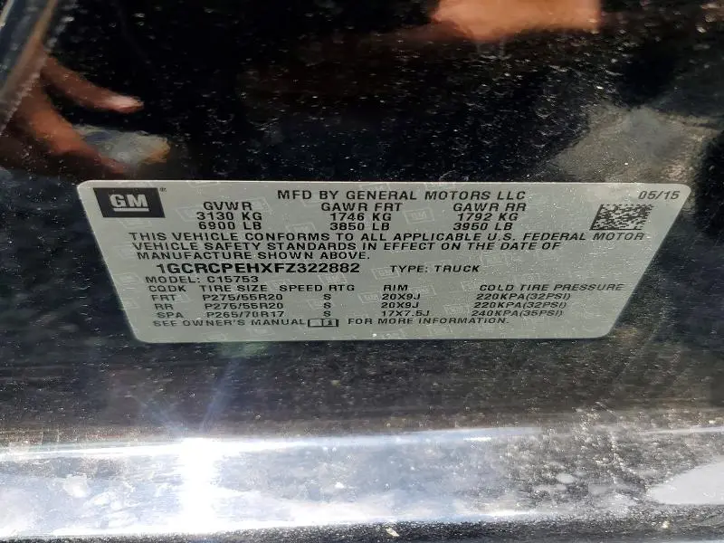 2015 CHEVROLET SILVERADO C1500  