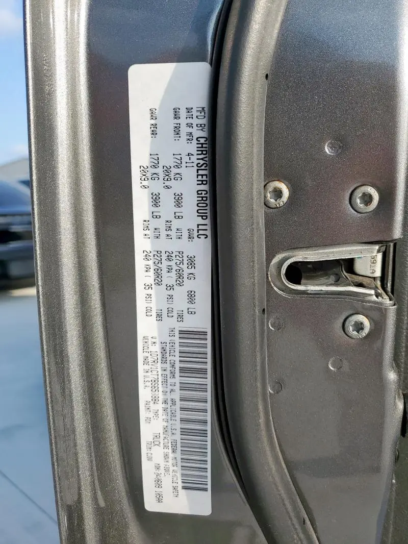 2011 DODGE RAM 1500   