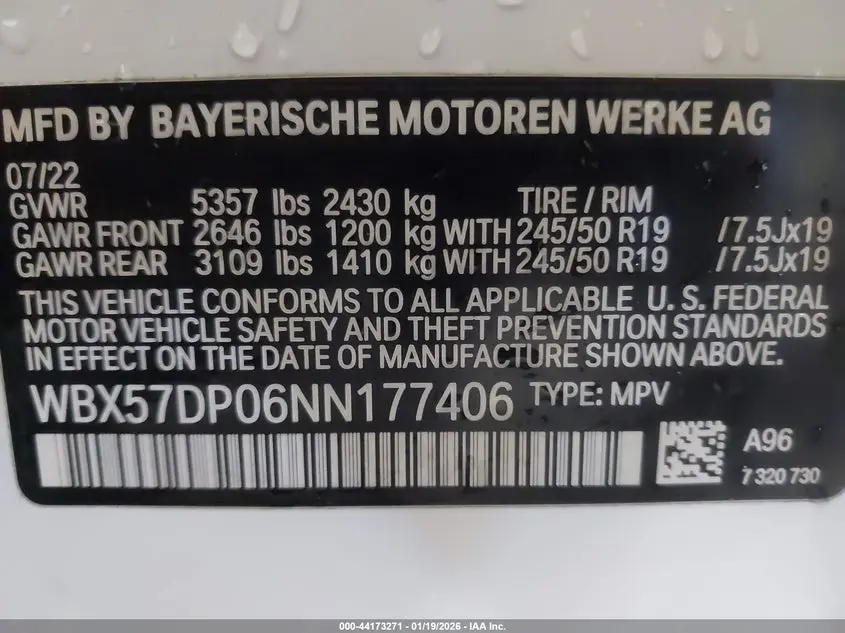 2022 BMW X3 XDRIVE30I