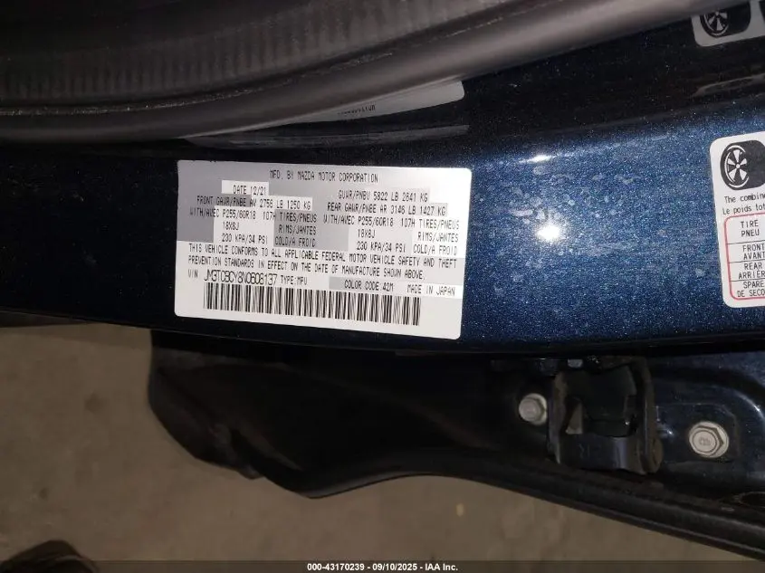 2022 MAZDA CX-9 TOURING